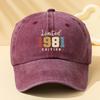 A Stylish Unisex Baseball Cap with a  Print Featuring a Classic Vintage Washed Design Lightweight And Curved Brim Suitabl