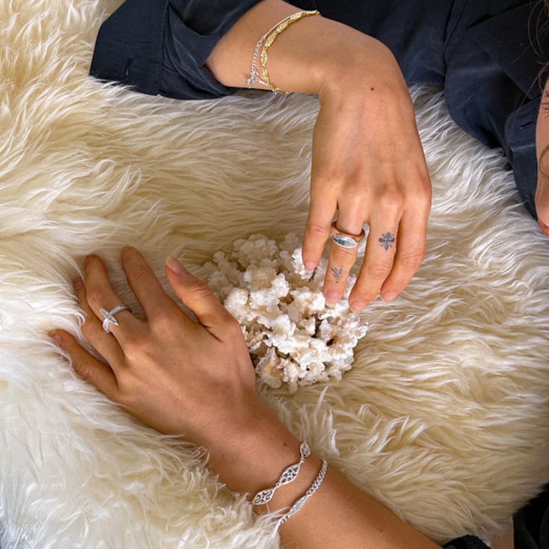 Salgat Herzanhänger Schlangenarmband