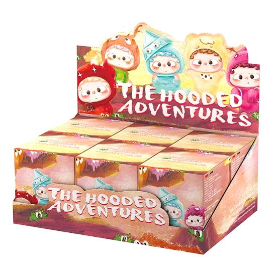 Černá Hra Heyone Oh Cub Kapuce Dobrodružství Roztomilá Série Částic Mini Slepá Krabička Roztomilá Trendy Hračka Ozdoby Dárek na Valentýna