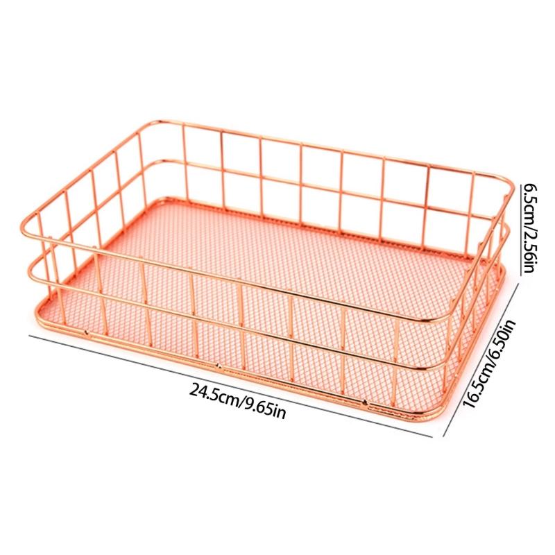 Retro Goldener Metall-Aufbewahrungsbehälter für Kosmetik, Küchenutensilien, Badezimmer-Essentials, Dekorative Heimorganisation