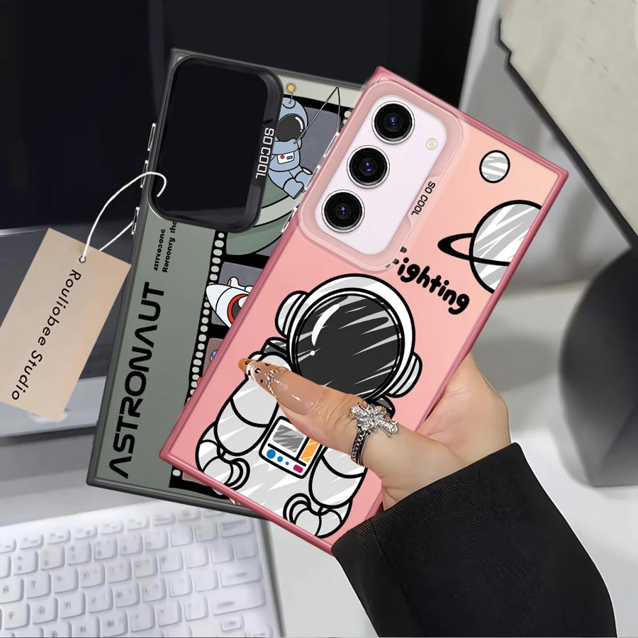 Case for Samsung Galaxy S25 S25Edge S22 S21 S20 Plus S23 Ultra S24 FE S23 Note 20 Ultra Phone Cover Anime Astronaut