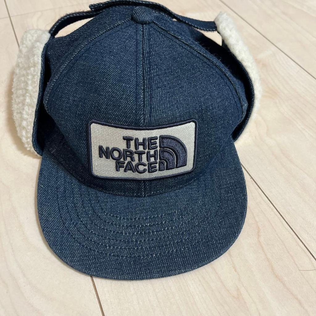 Used THE NORTH FACE denim earflap cap