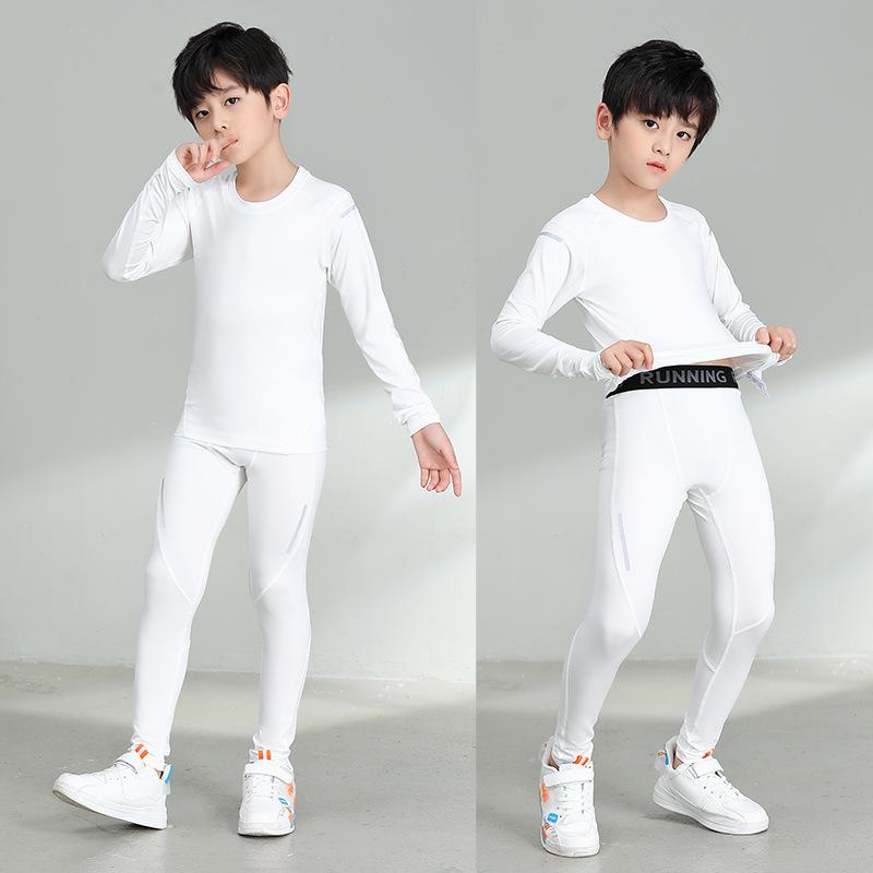 Unisex Quick-Dry Sports Suit: Long Sleeve & Pants for All Ages