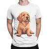 Cute Golden Retriever Graphic 100 Cotton TShirt Gloden Retirever Tops Tees For Unisex