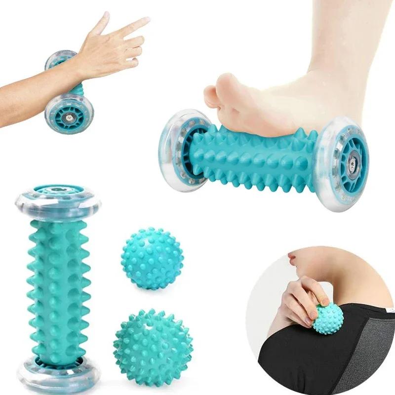 NEW Foot Massager Massage Roller Yoga Massage Ball Plantar Fascia Roller Muscle Relaxation Sports Fitness Balls Body Exercise