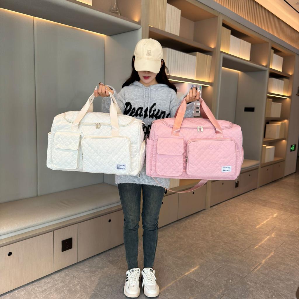 Long and short distance large capacity portable fitness bag leisure travel Oxford cloth travel bag travel sports storage messenger bag