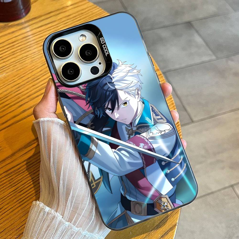 Anime Fighting W-WIND B-BREAKER Phone Case For iPhone 16 17 15 14 12 13 Pro Max Black Candy Matte Shockproof Cover