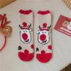 New Christmas socks Children's coral fleece thickened warm home mid-tube floor socks Autumn and winter plush sleep socks