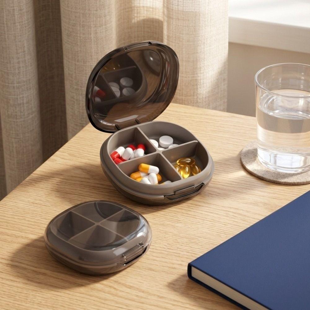 3 Grid Pill Box 4 Grid Granule Storage Box Waterproof Pills Organizer Travel