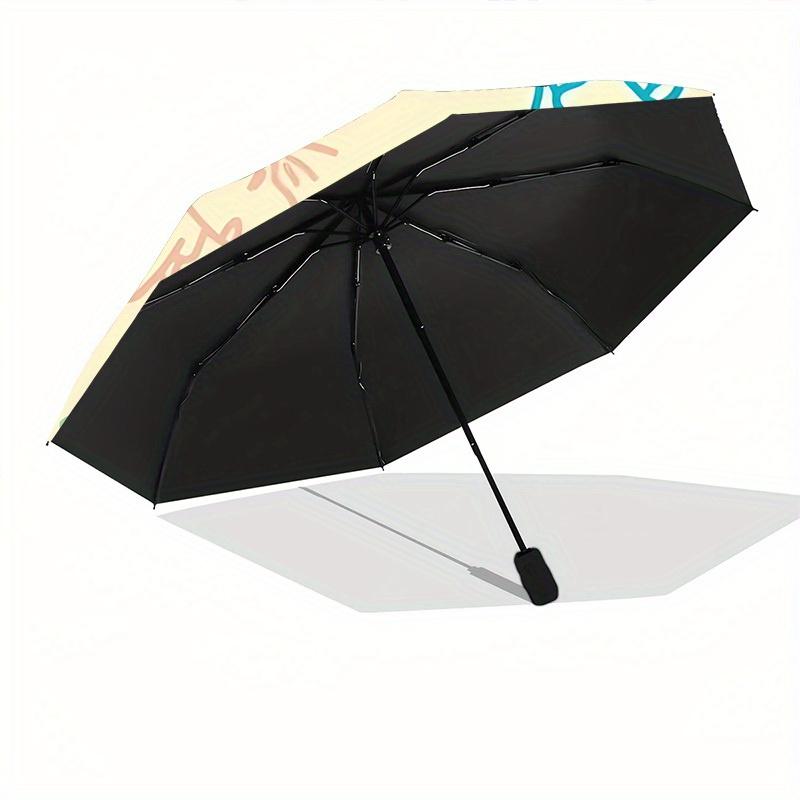 1pc Crayon Shin-chan Characters Automatic Open/close Folding Portable Umbrella with 8-Rib Structure for Women/Men, All-Season Use  a0901008