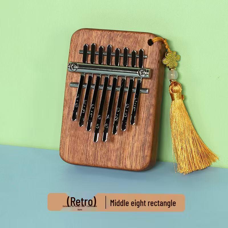 Portable 8-Note Mini Kalimba Thumb Piano for Beginners