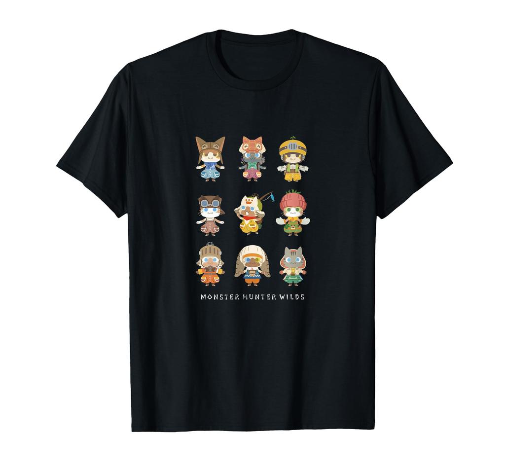 Monster Hunter Wilds Otomo Airu and Support Squad T-Shirt