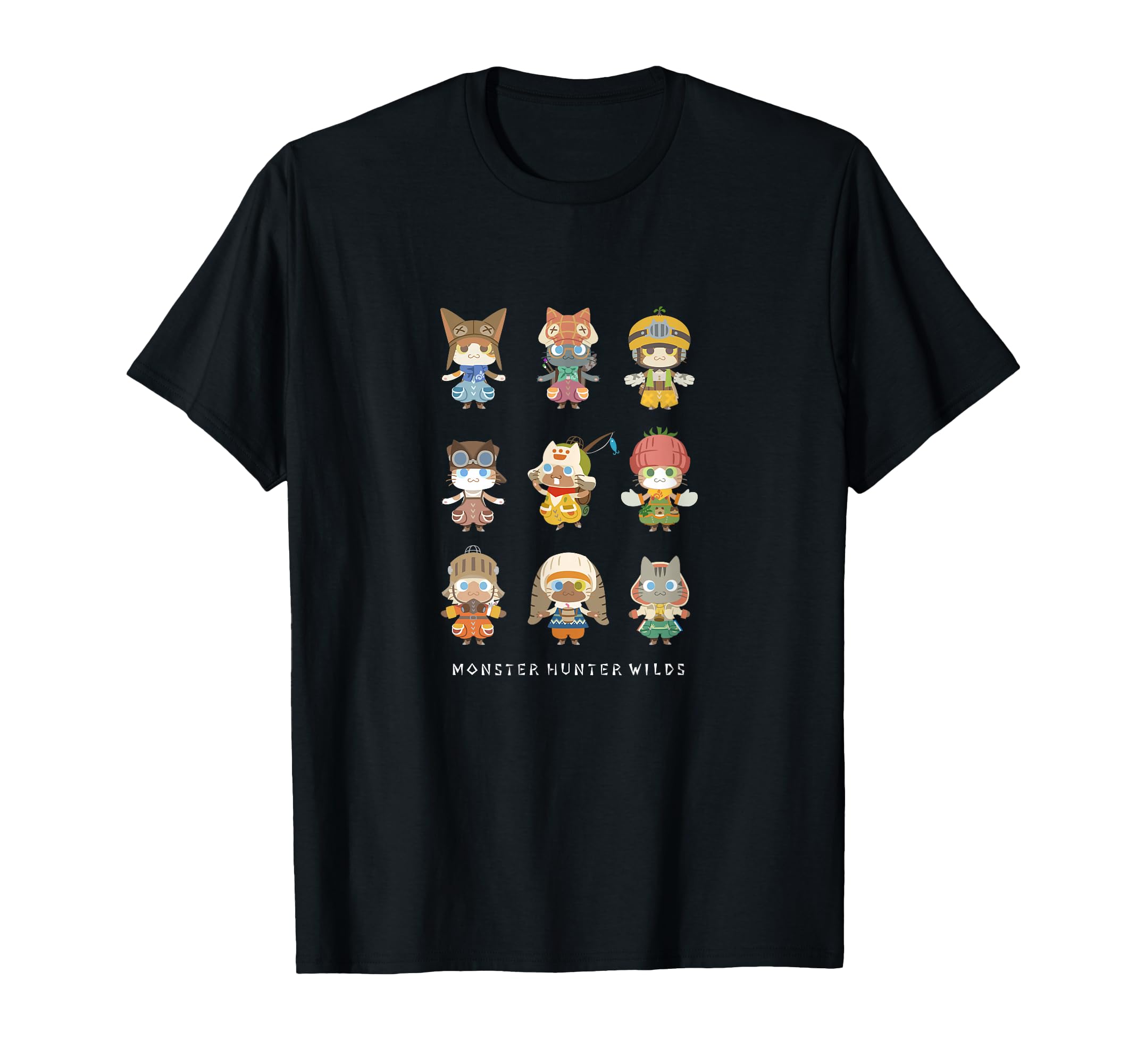 

Monster Hunter Wilds Otomo Airu and Support Squad T-Shirt
