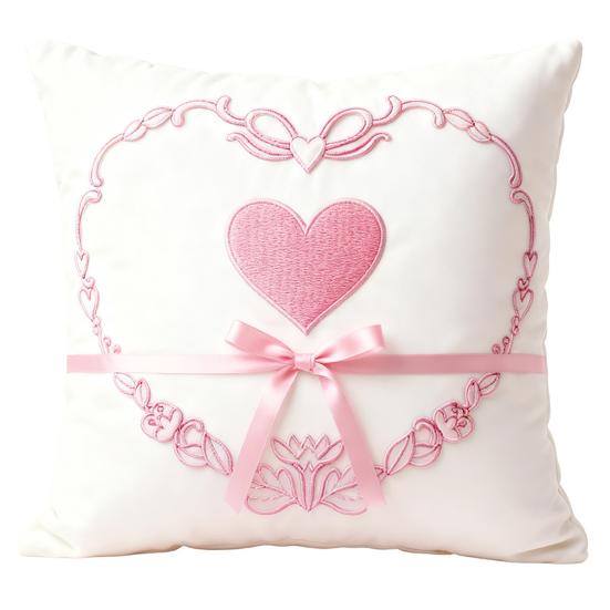 Наволочка на подушку ко Дню святого Валентина 18 x 18 Мягкий плюшевый искусственный мех Любовь Сердце Наволочка Вышивка Декоративная наволочка для гостиной Спальни Дивана 1pc C 679₽