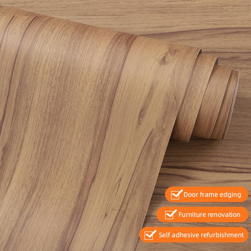 5 metri, autocolant lemn, autocolante renovare dulap, hârtie de contact, tapet autoadeziv, impermeabil, tapet texturat, Larg a