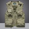 Spring and Autumn Men Vest Men's Leisure Outdoor Multi-pocket Fishing Vest