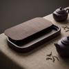 Household tea tray Chinese simple dry brew imitation wood grain tea tray rectangular Kung Fu tea table drain portable bamboo