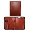 Portable PU Leather A4 File Folder Zipper Bag Card Holder Pen Insert Business Briefcase Zipper Closure Memo Pad Clip Conference
