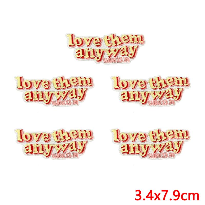 5pcs Wholesale Cartoon Jesus Embroidered For Clothes Iron On Patches For Clothing Hats Backpack Jackets Sew Embroidery Badges