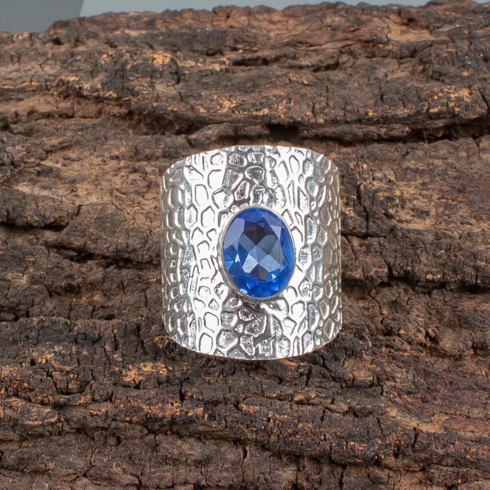Tanzanite Gemstone 925 Sterling Silver Handmade Jewelry Women's Engagement Ring RR-17-1