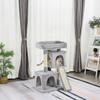 Cat Tree for Indoor Cats 81cm Cat Scratching Post Scratch Board Kitten Tower Climbing Frame Grey