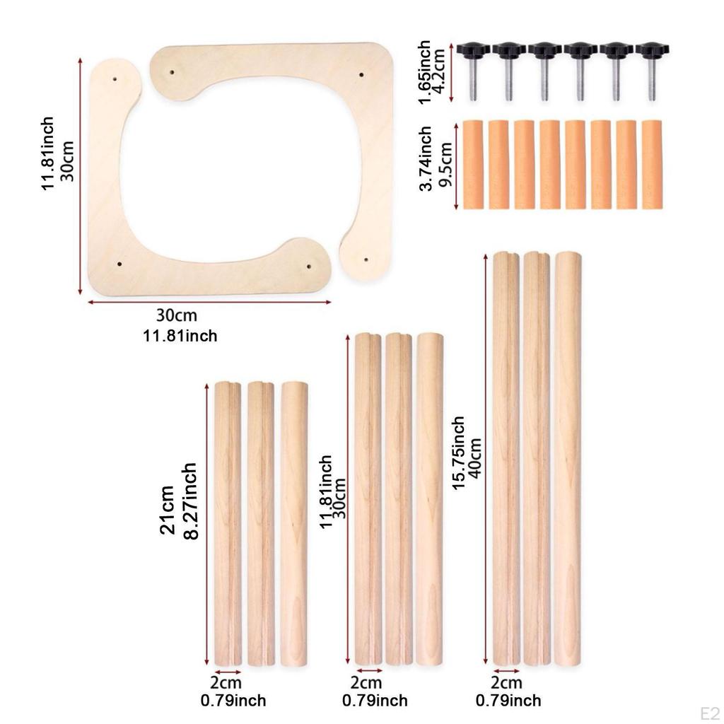 Embroidery Table Stand Sewing Gadgets Wooden Hand Hoops Reusable Multifunction