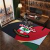Southampton Football Print Crystal Velvet Rug, Comfortable Water Absorbent Non Slip Indoor Floor Carpet