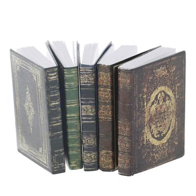 3 gab./kompl. 1:12 Leļļu mājas miniatūras klasiskas grāmatu ainas modeļa piederumi rotaļlietas