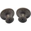 12x Vintage Door Drawer Knobs 30mm Antique Brass Kitchen Cabinet Cupboard Pulls, For Dresser And Furniture Cupboard, Antique Bronze