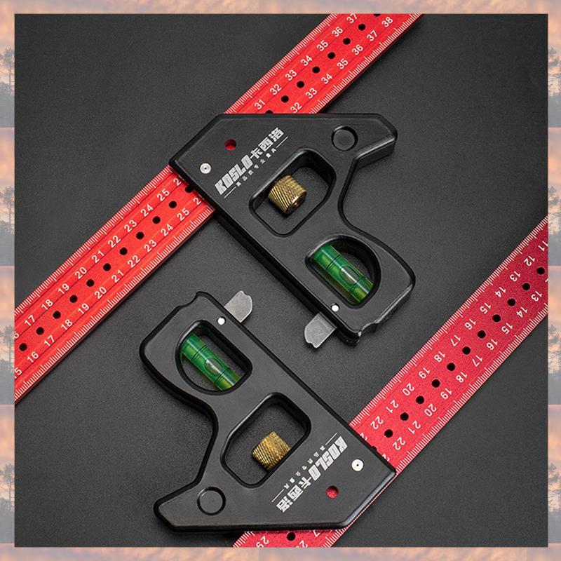 2025 Trend Gauges Heavy Duty High-Precision Woodworking Square Angle Ruler 40Cm Long Movable Angle Ruler