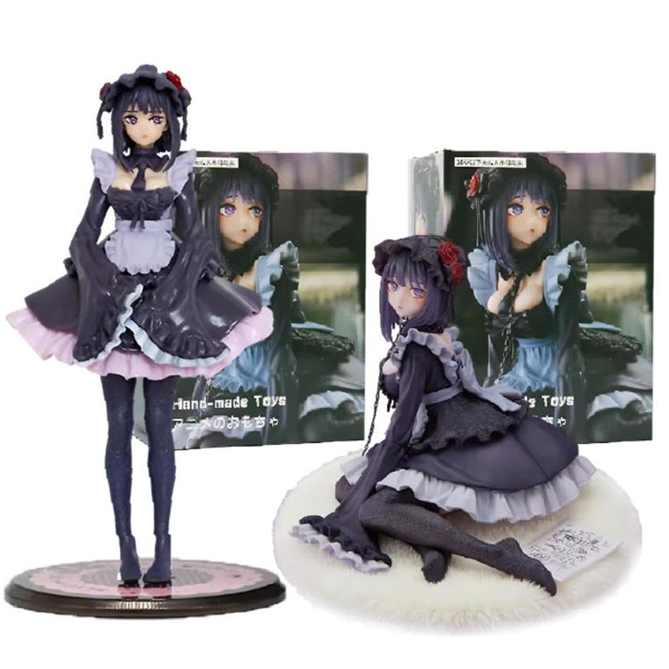 2pcs My Dress-Up Darling Anime Figure Black Maid Outfit Kitagawa Marin Action Figure Shizuku Kuroe Figurine Collection Model