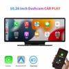 4K 10,26-Zoll-Doppelaufnahme vorne und hinten 1080P Streaming Media Handy-Bildschirmprojektion CarPlay-Recorder mit Aux