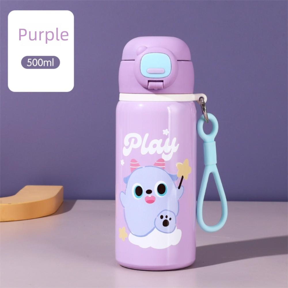 

Portable Water Cup Insulated Vacuum Flasks Cute Thermal Cup for Children 500ml