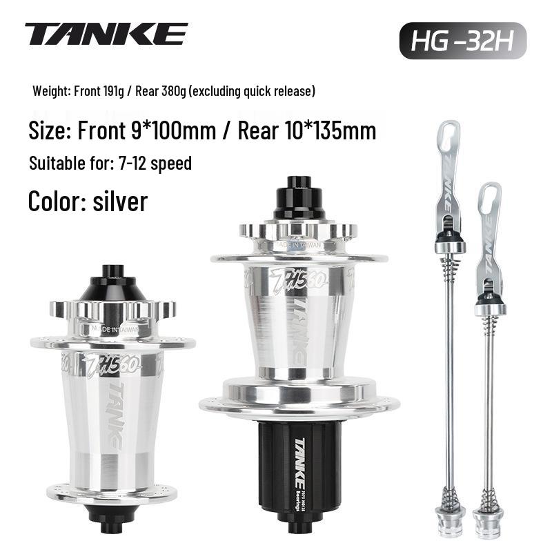 

Carbon Keke TANKE 360-Click Nine Pawls Dirt Jump Quick-Release MTB Disc Hub 32H 32 Hole 360 Clicks Nine Pawns