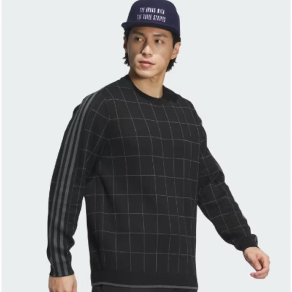AdidaS Golf 24fw Men S 3S Crew Sweater Im6424
