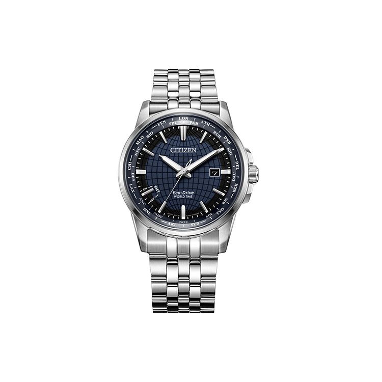 Citizen Men's Blue Eco-Drive Series Casual Perpetual Calendar Solar Quartz Watch Watches Bx1001-89L