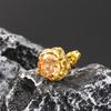 High-End Retro Rhinestone Stud Earrings for Men & Women – Versatile Titanium Steel Design