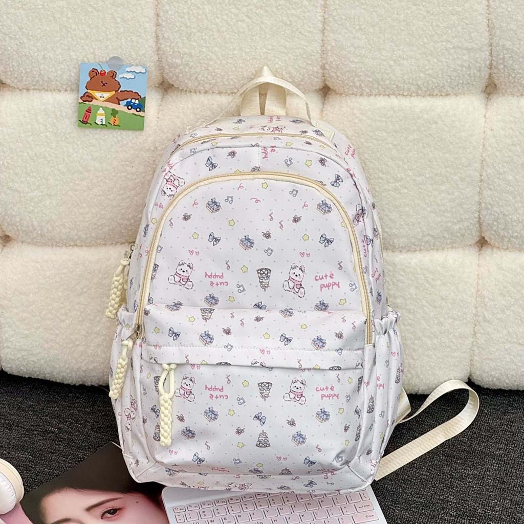Schoolbag cartoon kitty cat graffiti large capacity backpack new Japanese and Korean style campus soft girl backpack girl schoolbag tide