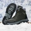 Snow Boots Man Platform Boots Non-slip Men Winter Shoes Plush Warm Ankle Boots Waterproof Comfortable Male Boot Big Size 48