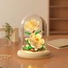 Dream Flower Box: Preserved Building Block Bouquet Set - Sunflower & Carnation. Ideal Toy for Children's Assembly.