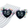 TEMU Black Birthday Party Sunglasses, Unisex Sexy Design 2025.