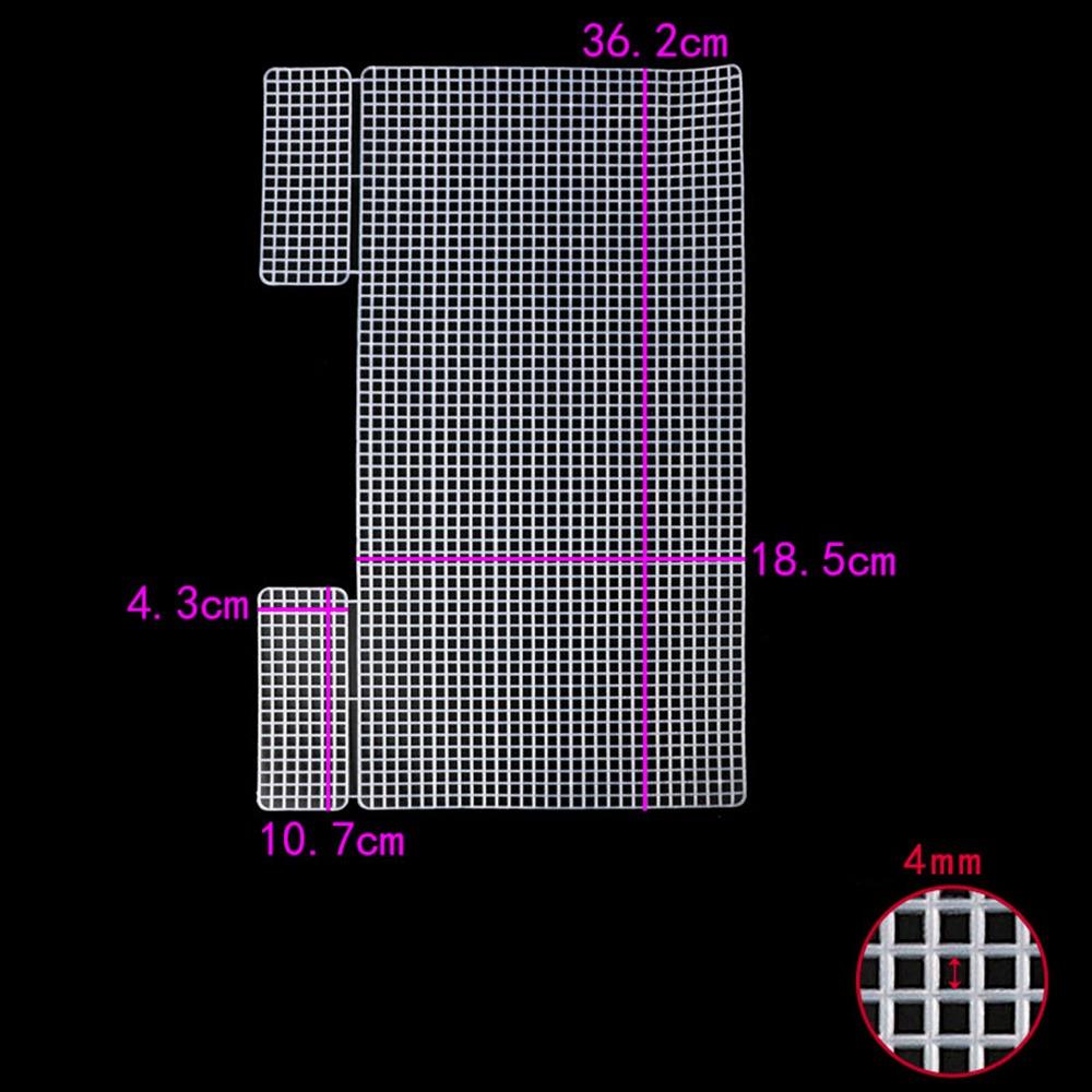 Plastic Weaving Plastic Mesh Cloth Handmade Craft Bags Making Grid Hook White Knitting Crochet Bags Plate Bag Accessories