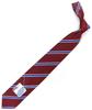 Brand Necktie Made in Japan Silk Jacquard Weave Regimen Stripe [Michiko London] 100% (A Pattern Wine)