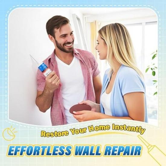 Drywall Repair Kit - Fast-Drying, 9 Pack Spackle Wall Repair Kit with Putty &