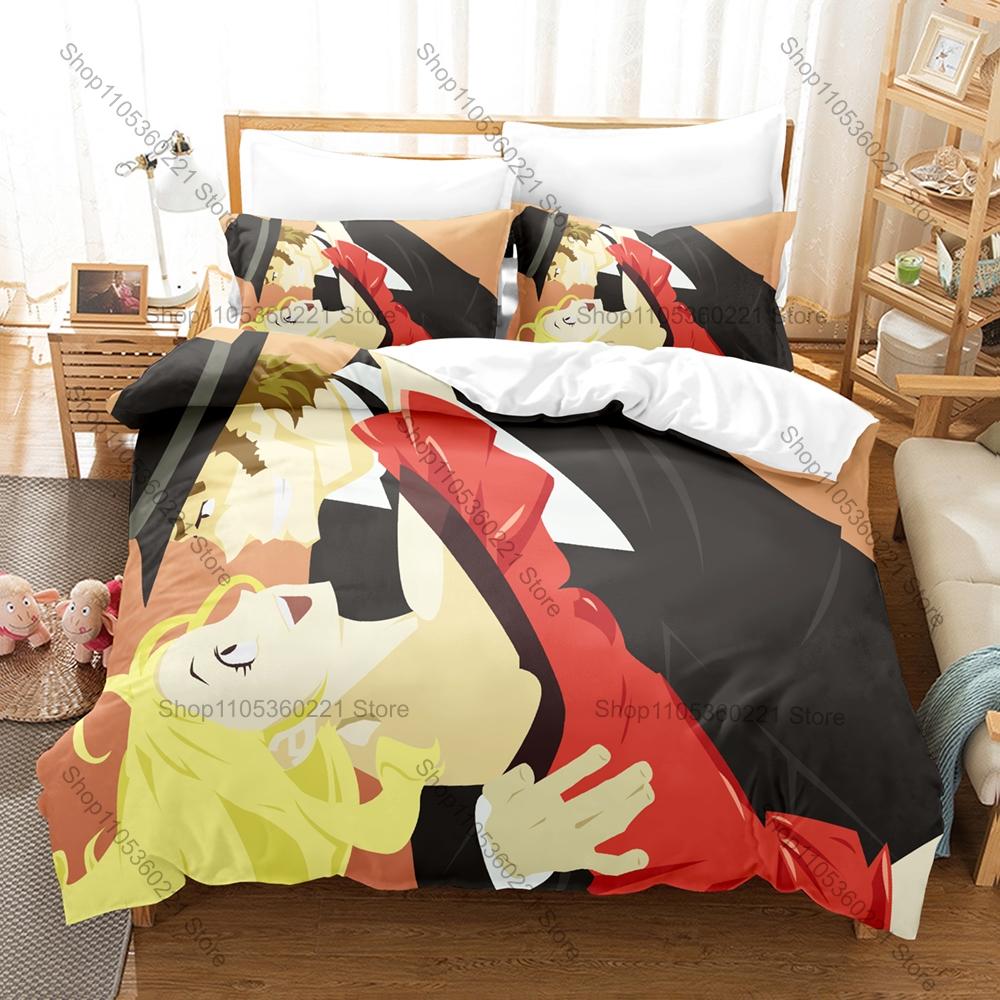 Cool Baccano! Firo Prochainezo Ennis 1930s Mafia Immortal Vintage Dark Fantasy Japanese Anime Bedding Set Duvet Cover + 2 Pillow