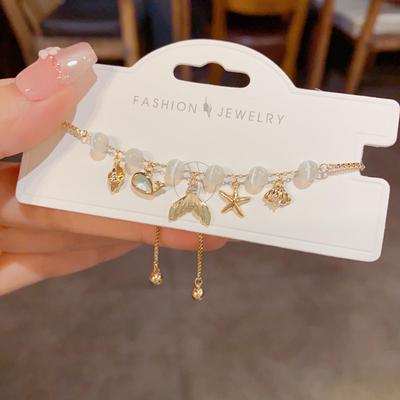 Summer Simple Versatile Fashionable Starfish Fish Tail Bracelet
