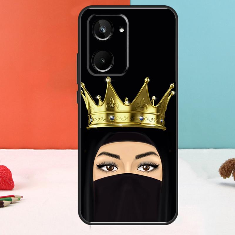 Islamic Hijab Girl Queen For Realme 15 Pro GT6 GT7 10 11 12 13 14 Pro Plus C51 C53 C55 C61 C63 C65 C67 C75 C71 Case