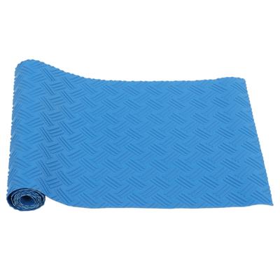 Alfombrilla protectora de escalera para piscina, antideslizante, de repuesto, de goma, color azul, ondulada