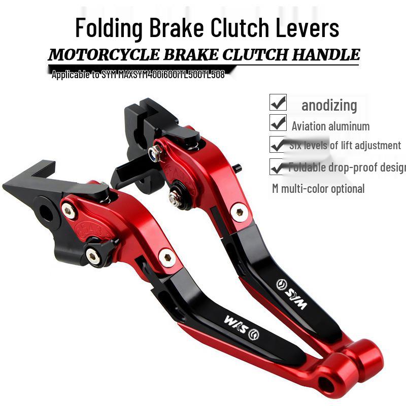 

SYM MAXSYM400i/600i, TL500/TL508 Folding Brake & Clutch Lever Titanium Black