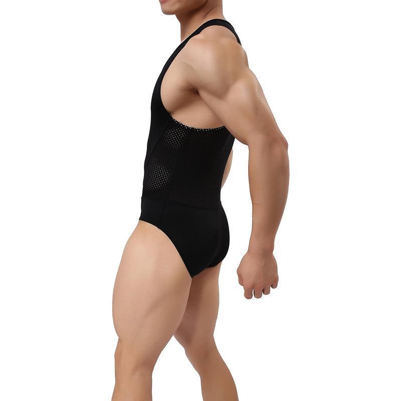 Men's Bodycon Top and Elastic Tight-fitting Pants Set W5160
